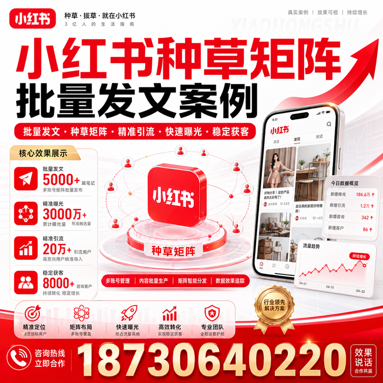 长春小红书种草矩阵批量发文案例